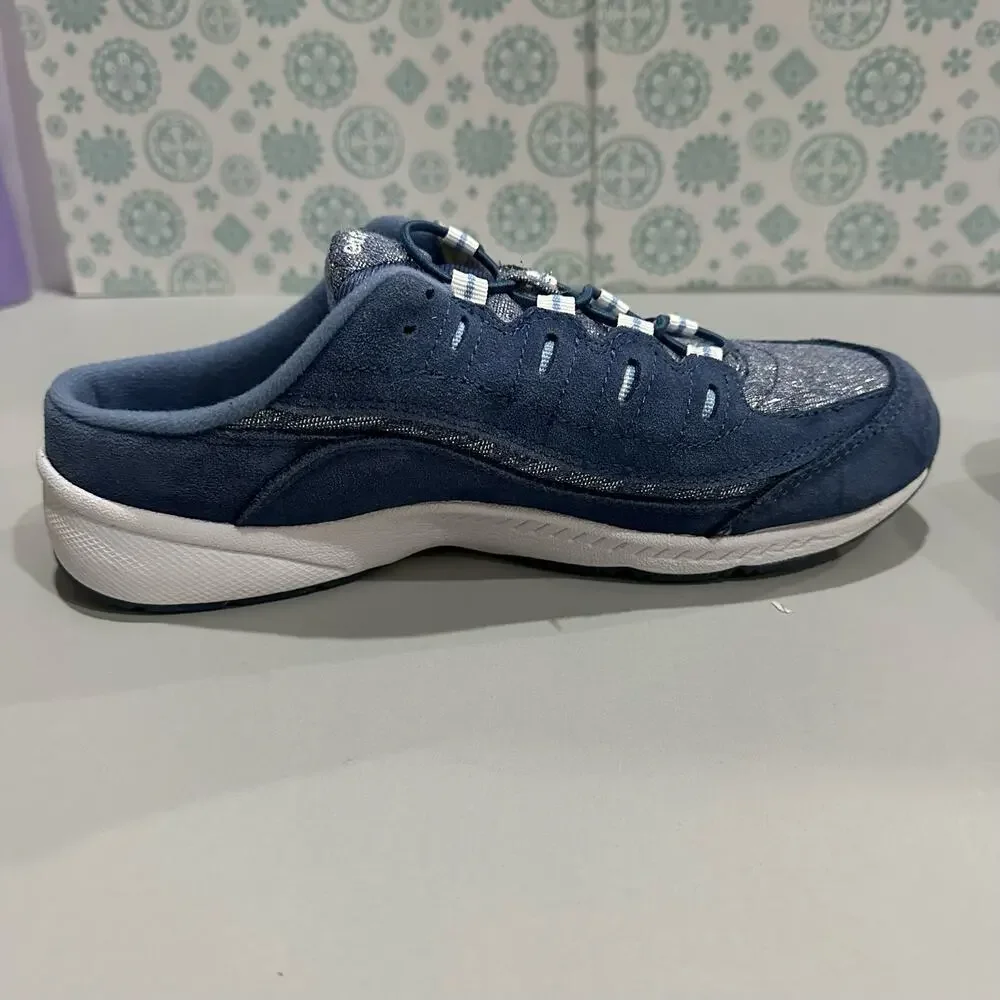 Easy spirit Seromy blue slip on mules permanent lace up size 8 - Picture 12 of 15
